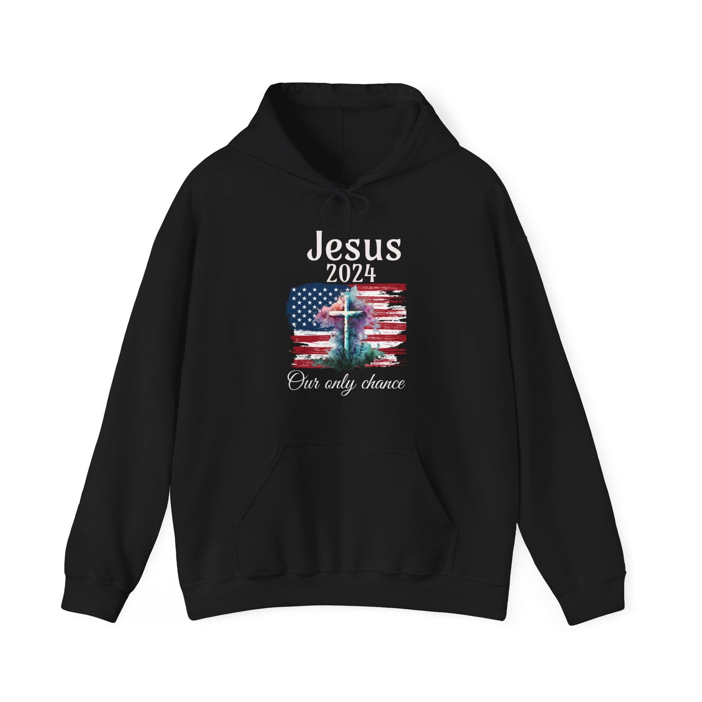 Jesus 2024 Our only chance Unisex Sweatshirt, christian shirt,  Patriot shirt, religious tshirt, spiritual shirt, divine shirt, sacred tee