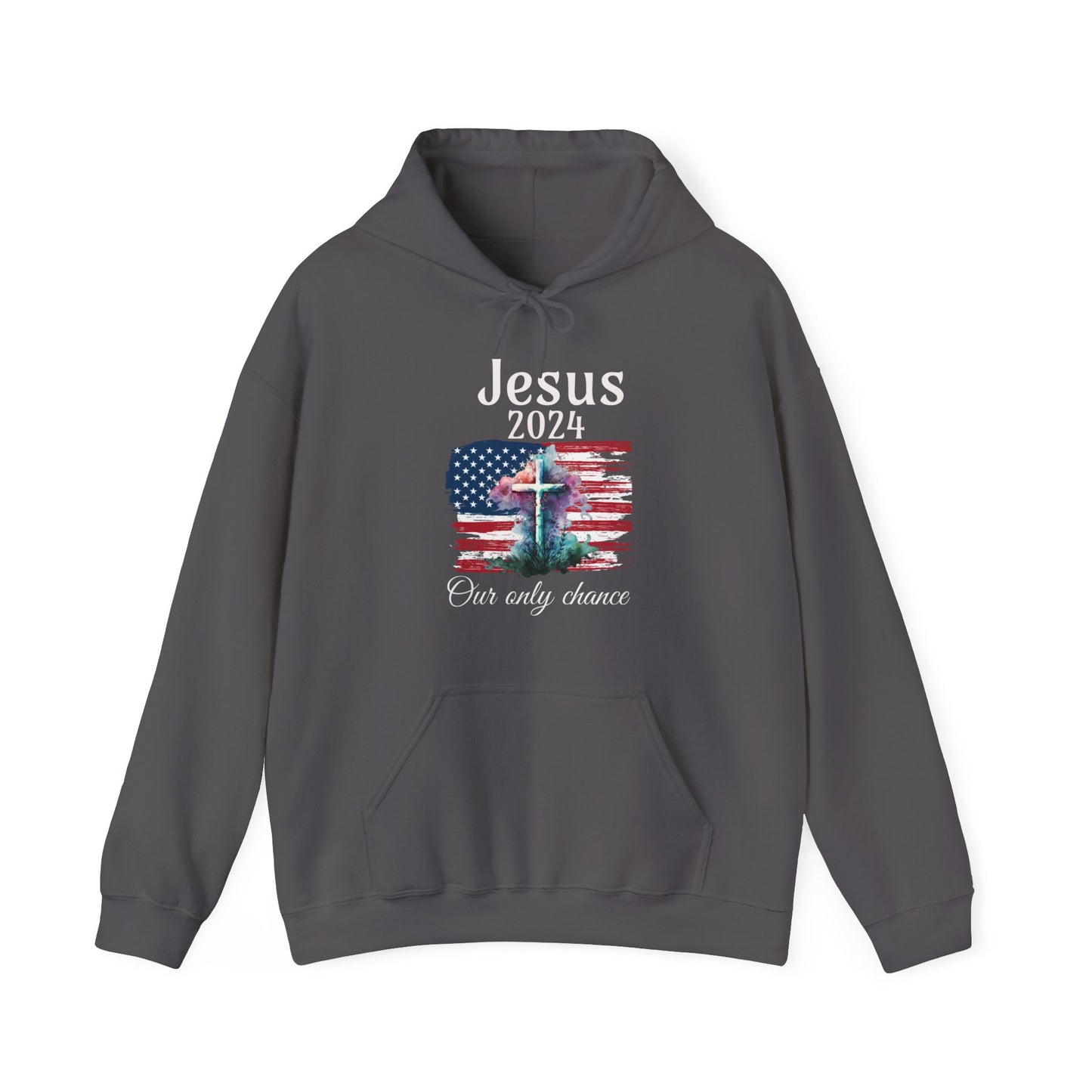 Jesus 2024 Our only chance Unisex Sweatshirt, christian shirt,  Patriot shirt, religious tshirt, spiritual shirt, divine shirt, sacred tee