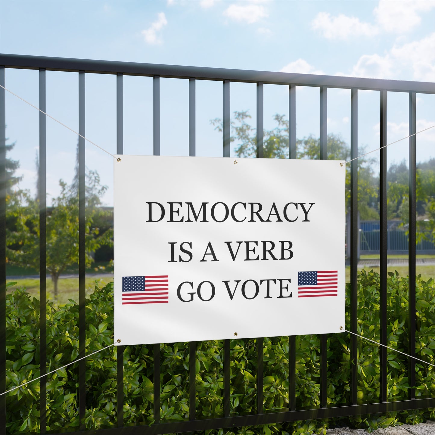 Democracy Banner, vote banner, take the country back banner, political banner, voting banner, freedom banner, go vote banner