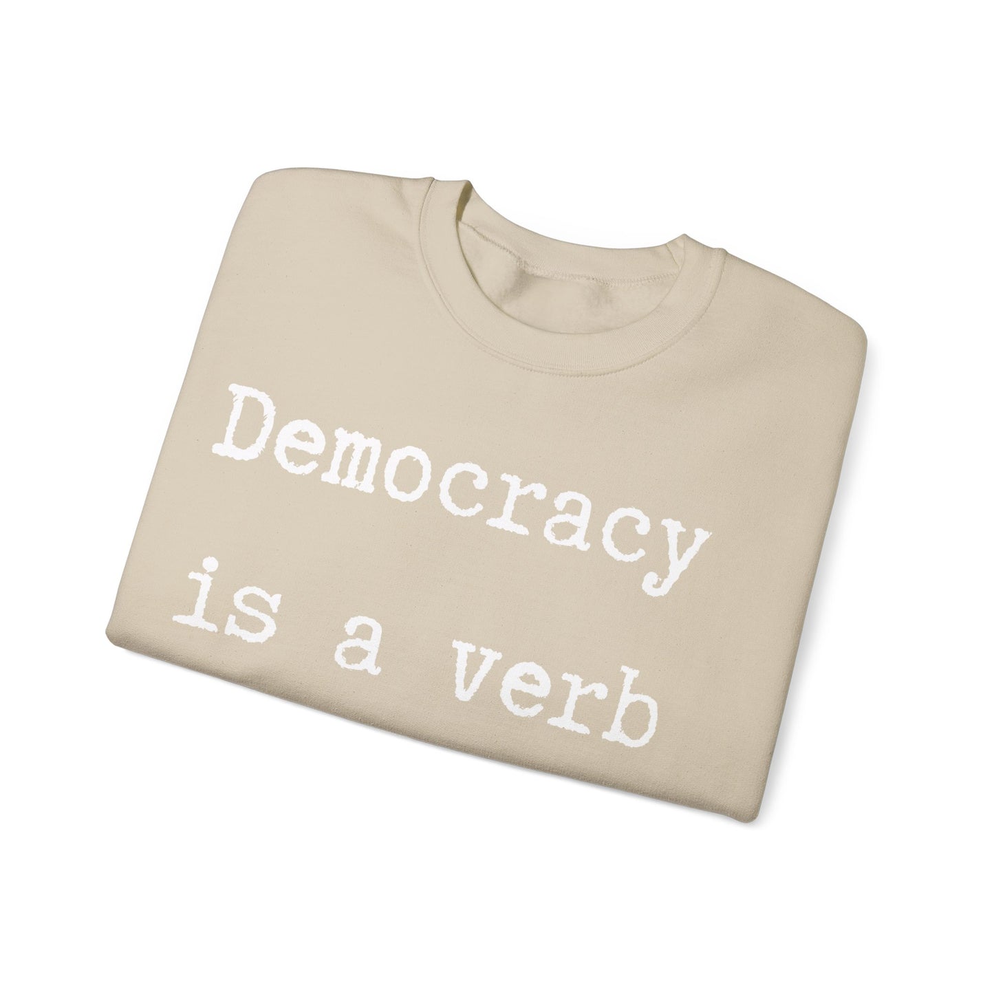 Democracy a verb Go Vote Sweatshirt,  Political sweatshirt, Voters' sweatshirt, petition shirt, voting shirt, go vote shirt, freedom shirt