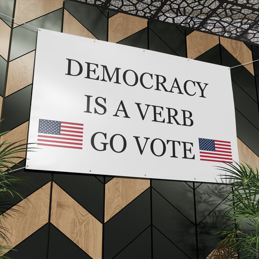 Democracy Banner, vote banner, take the country back banner, political banner, voting banner, freedom banner, go vote banner