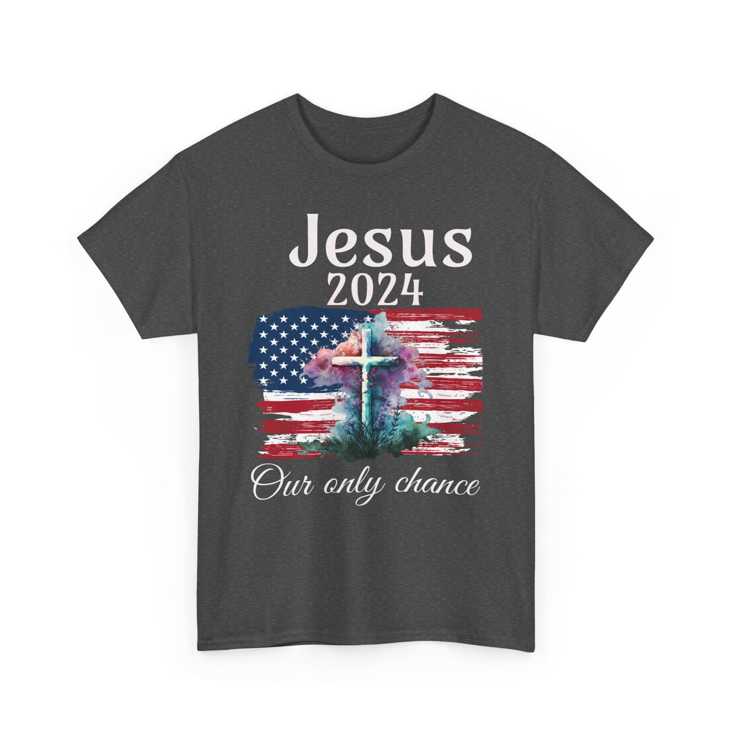 Jesus 2024 Our only chance unisex tee, petition shirt, gospel shirt, christian shirt, gospel shirt, believer tee, religious t-shirt