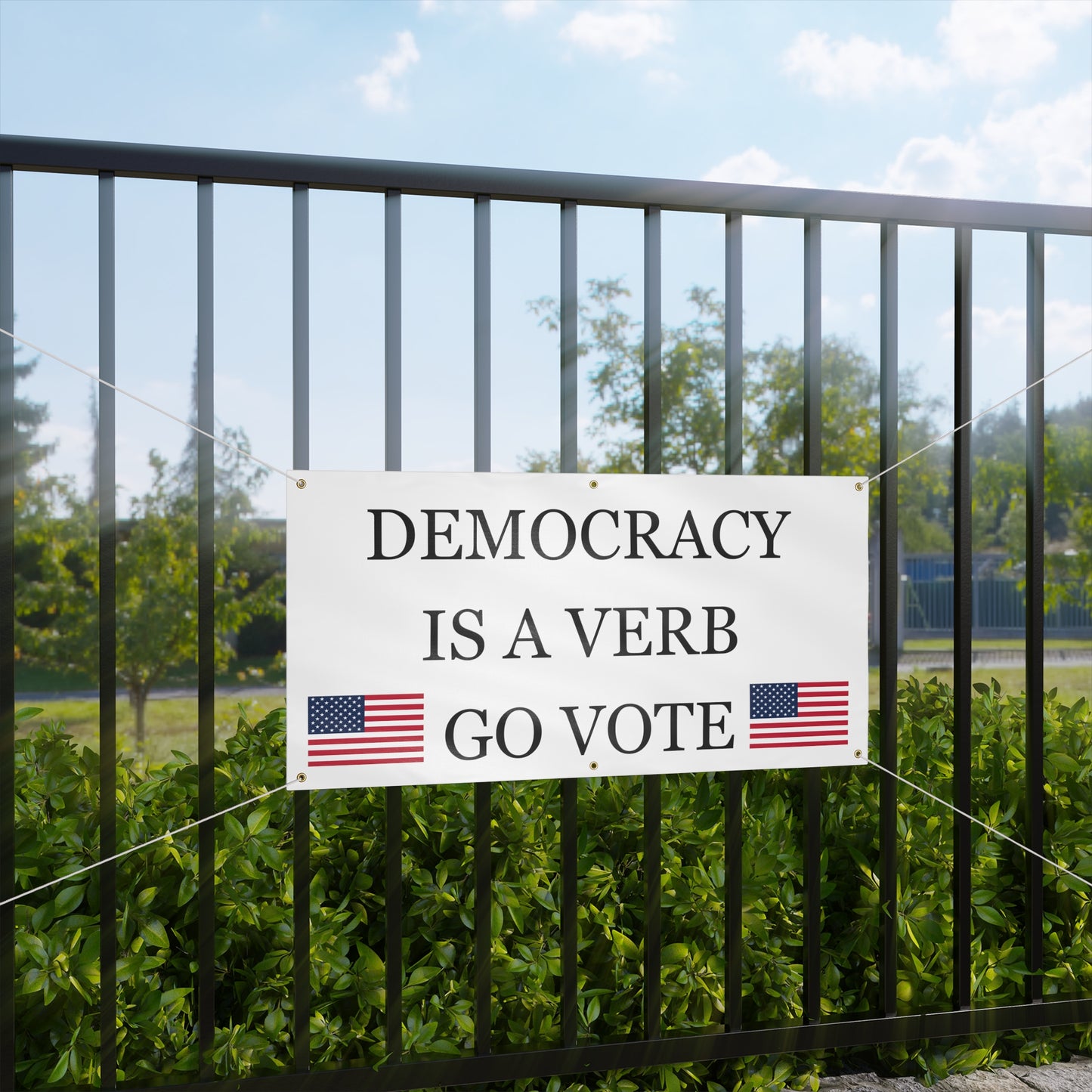 Democracy Banner, vote banner, take the country back banner, political banner, voting banner, freedom banner, go vote banner