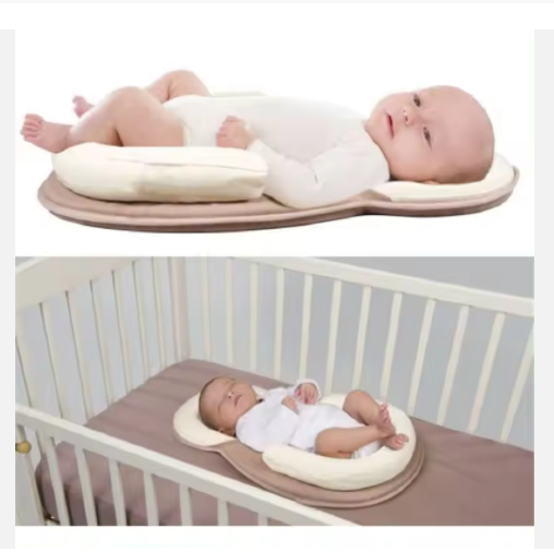 Innovative Portable Baby Bed with Advanced Head & Body Support. Keep Your Newborn from Rolling Over. Used to Protect & Reduce Baby from Flat Head Syndrome, Colic, Indigestion and Breathing Issues